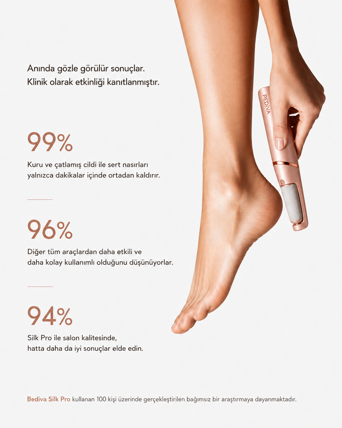 PEDİVA Silk Pro | Şarjlı Ayak Törpüsü