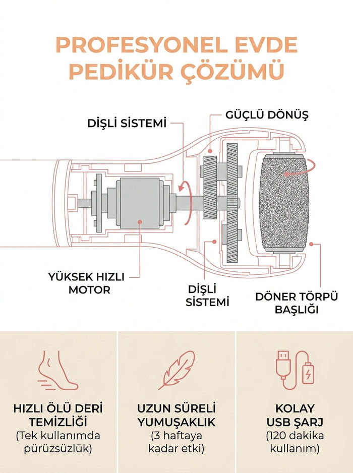 Pediva Şarjlı Ayak Törpüsü 10